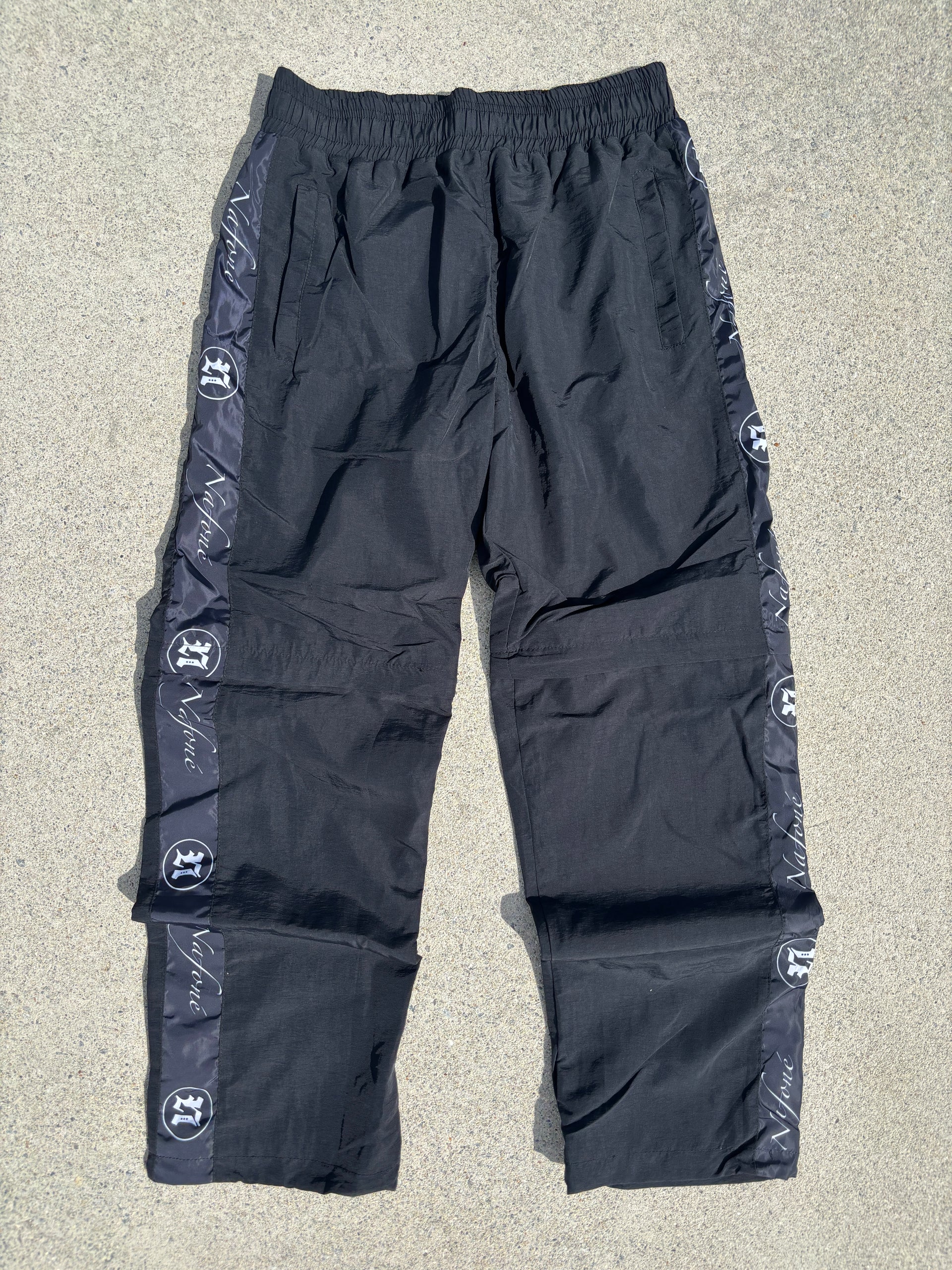 Black Nafoné Detachable Trackpants