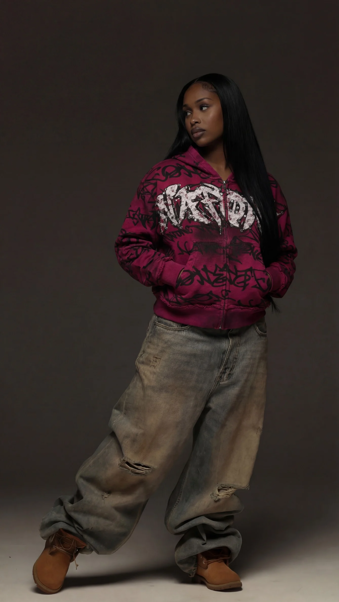 Pink Graffiti Nafoné Zipup